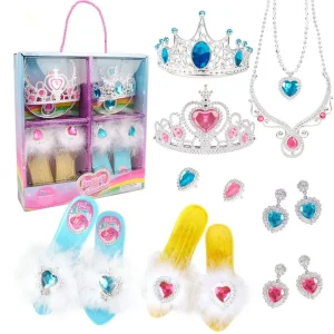 Dress Up Slipper Toy Jewelry Set