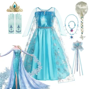 Costume for Girls-  Frozen Princess Dress